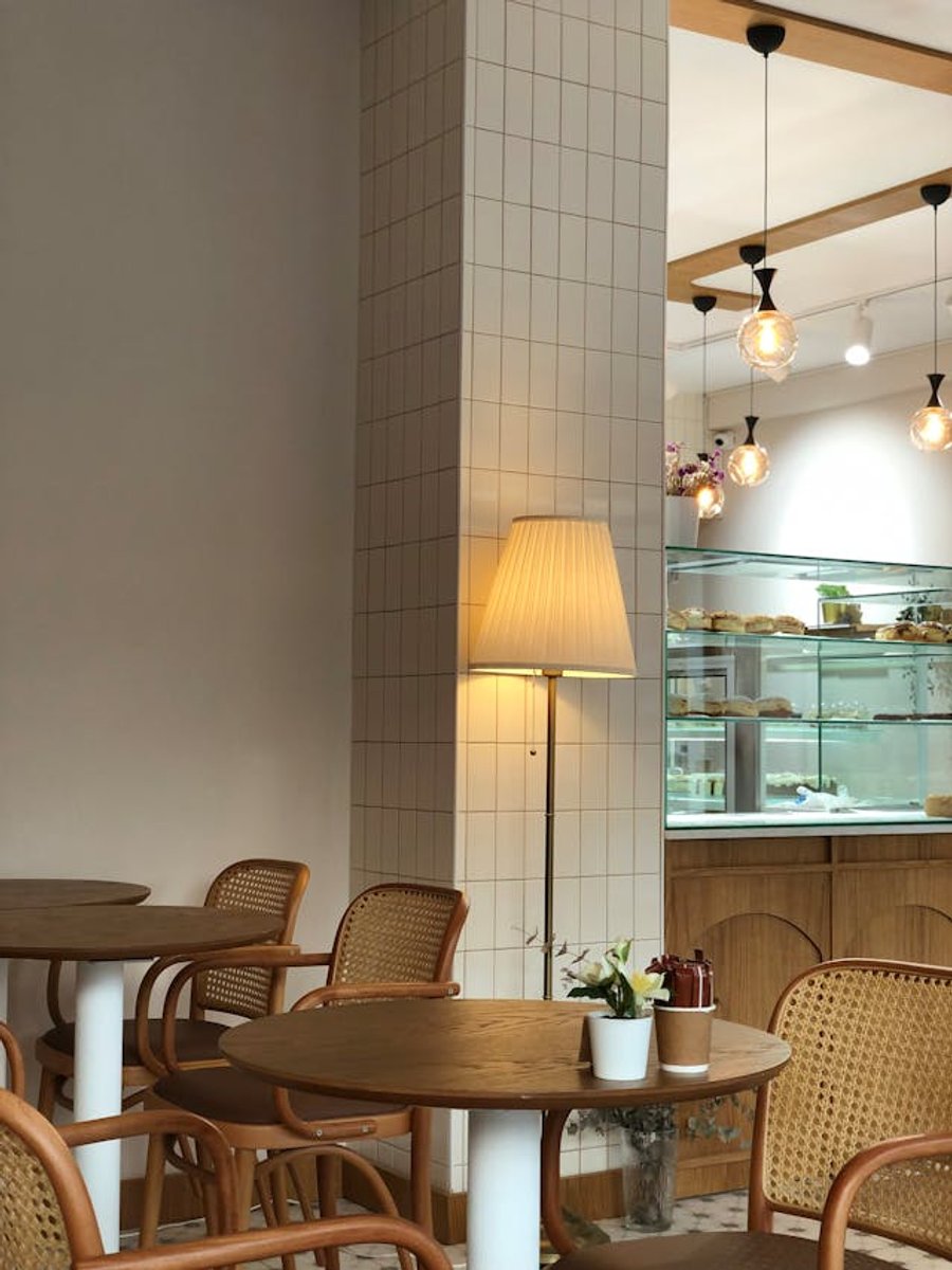 Cozy seating area inside Citrus Grove Café